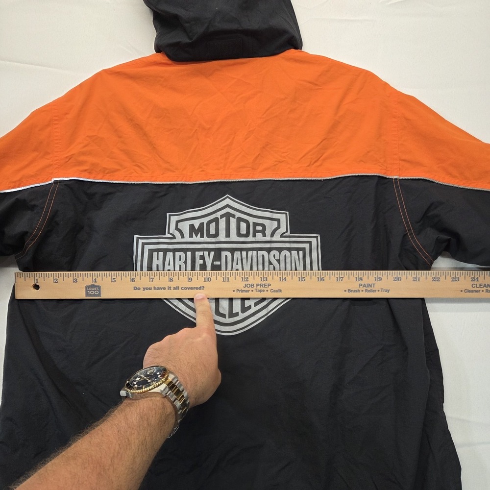 Mens Harley Davidson Rain Jacket With Hood An American Legend Size Medium - Picture 16 of 16